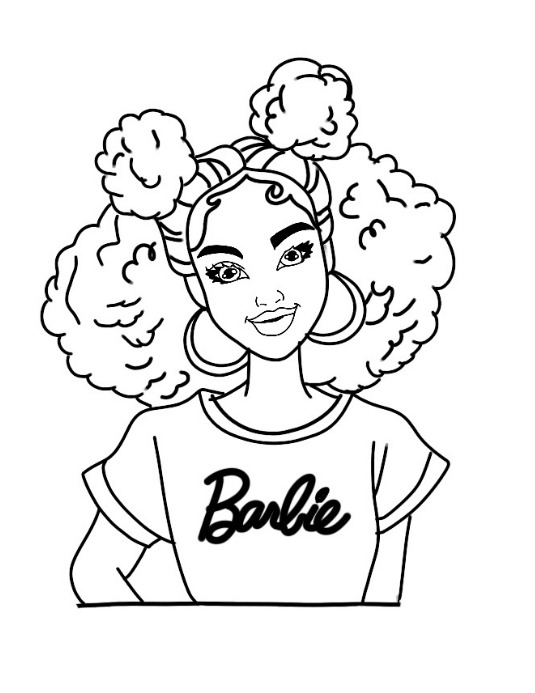 Copy of Black Barbie Coloring Sheet PosterMyWall